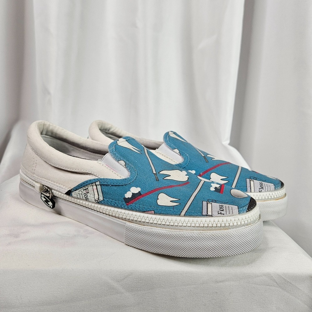 ZIPZ California ZIP-ON Unisex‎ Canvas SlipOn Interchangeable Shoes Women's 10